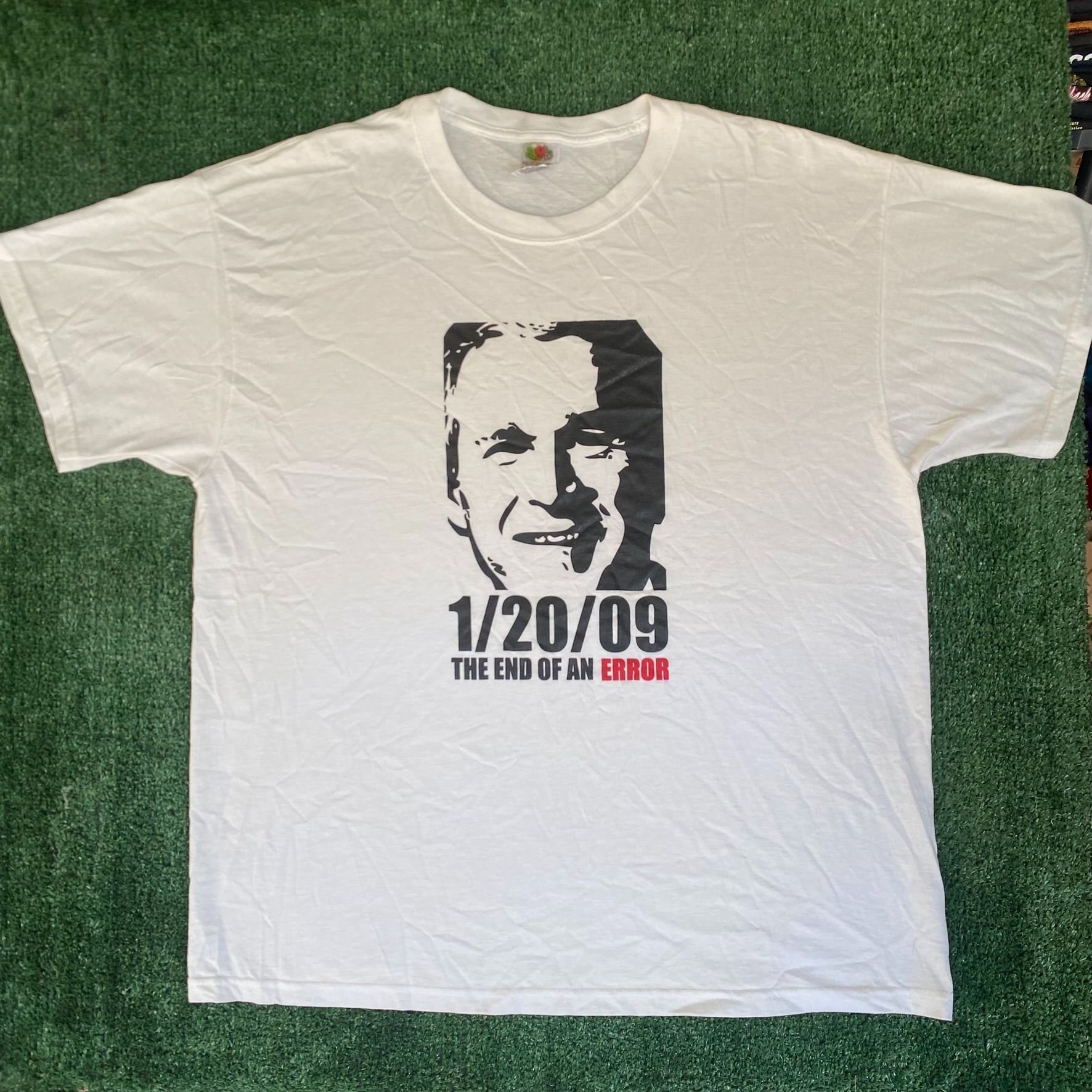 Fruit Of The Loom Vintage Y2K George Bush Shirt Punk USA GOP Political Tee Size US XL / EU 56 / 4 - 1 Thumbnail