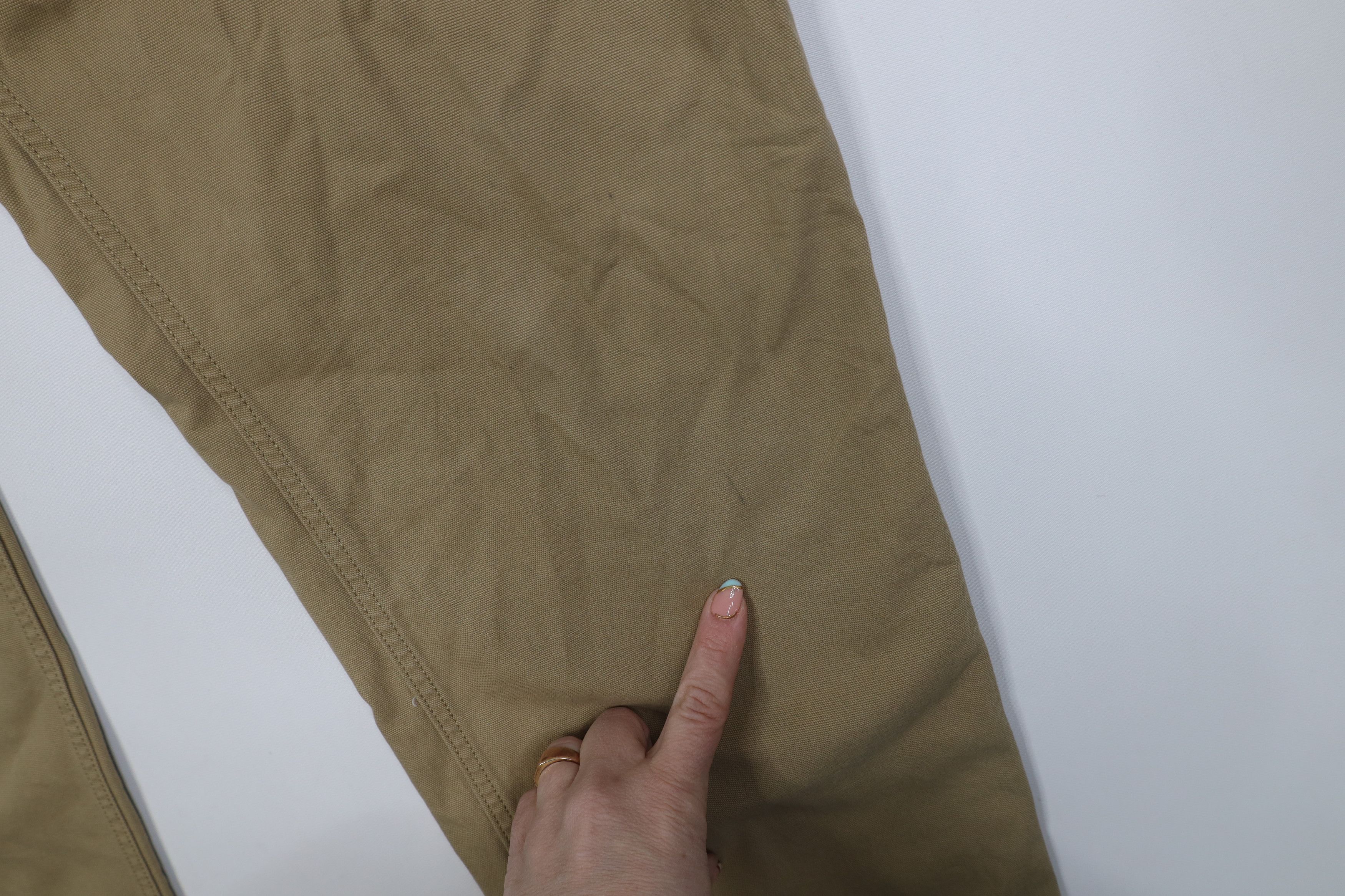 Carhartt Vintage Y2K Carhartt Canvas Wide Leg Dungaree Pants Beige Size US 38 / EU 54 - 5 Thumbnail