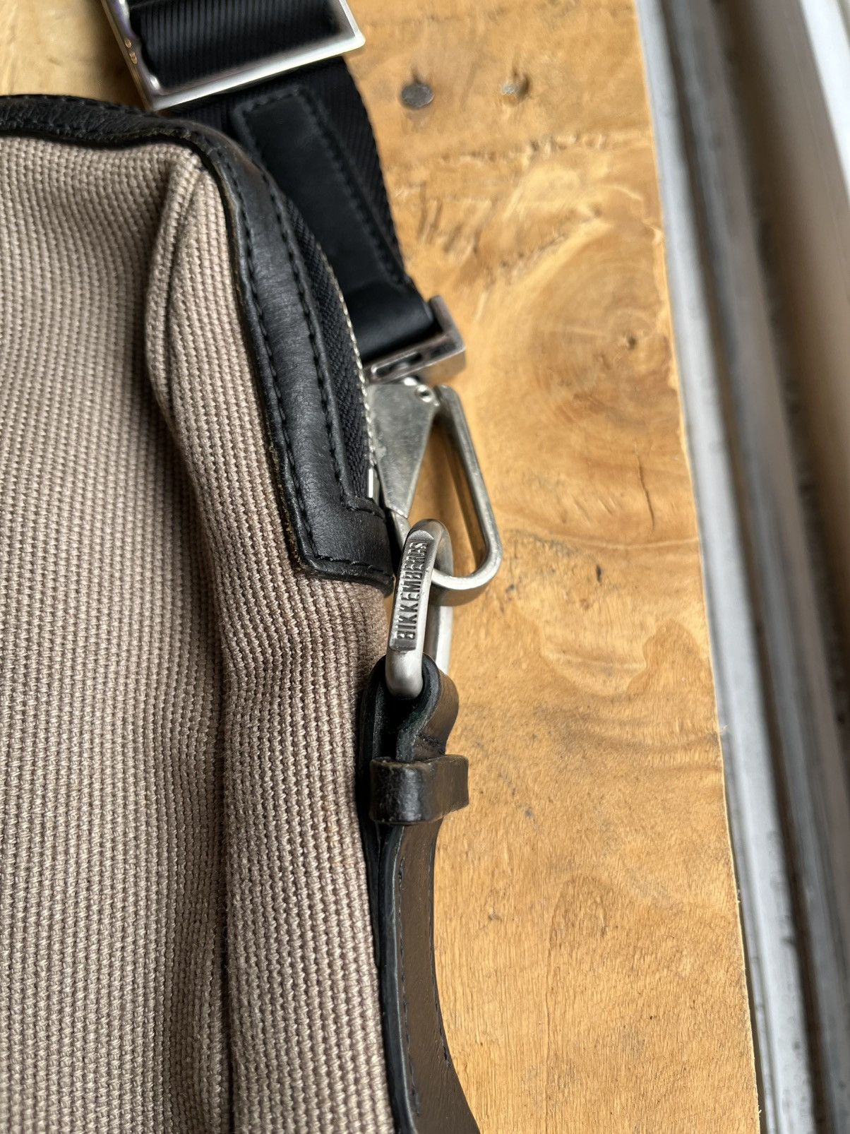 Dirk Bikkembergs Vintage Bikkembergs Leather Strap Canvas 2-way Briefcase Size ONE SIZE - 7 Thumbnail