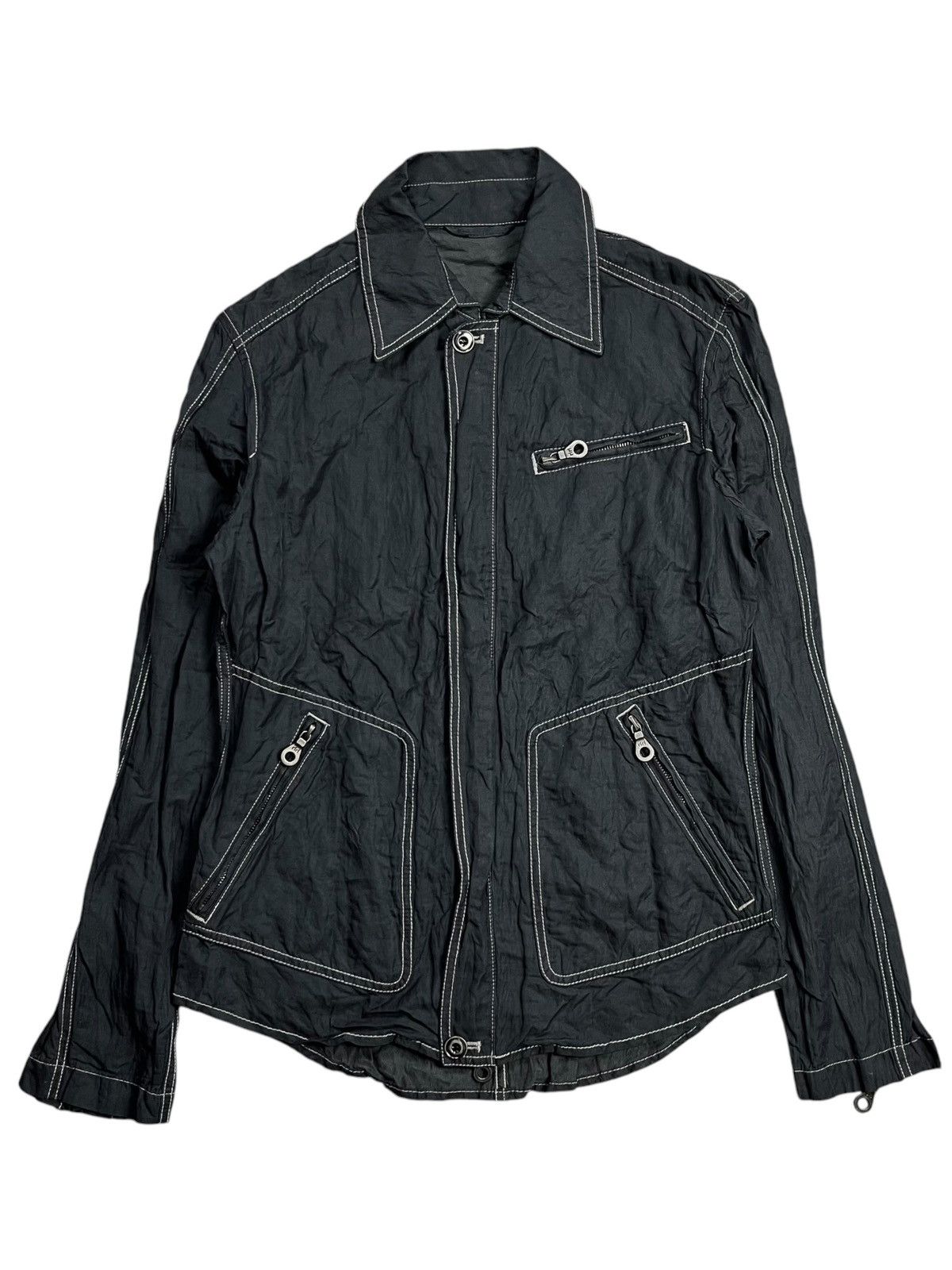 JACKROSE 2000s Territ Atelier - Vkei Riri Zips Shirt Jacket Size US M / EU 48-50 / 2 - 2 Thumbnail