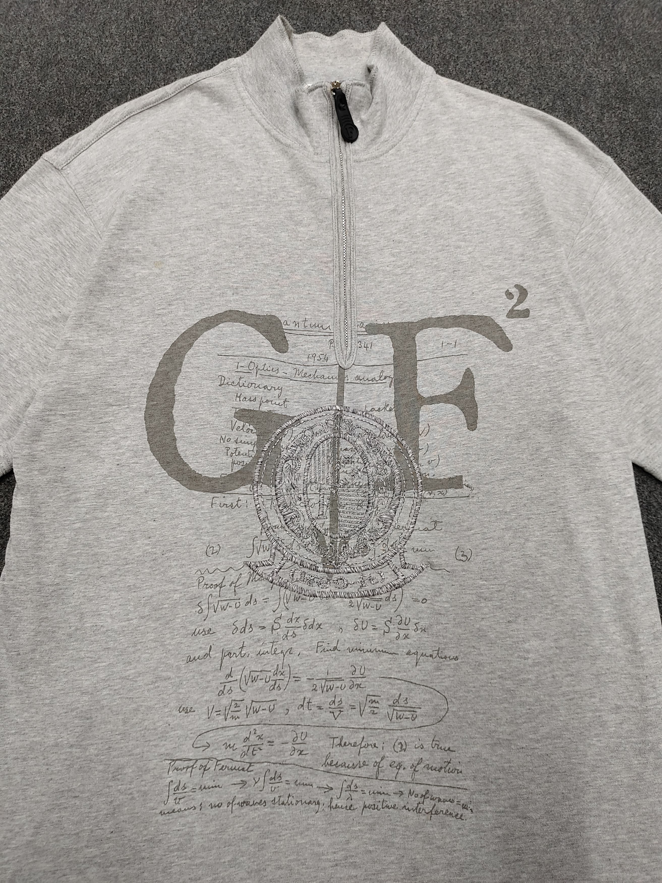Gianfranco Ferre 90s Gianfranco Ferre- Script Graphic Embroidered Halfzip Size US M / EU 48-50 / 2 - 2 Thumbnail