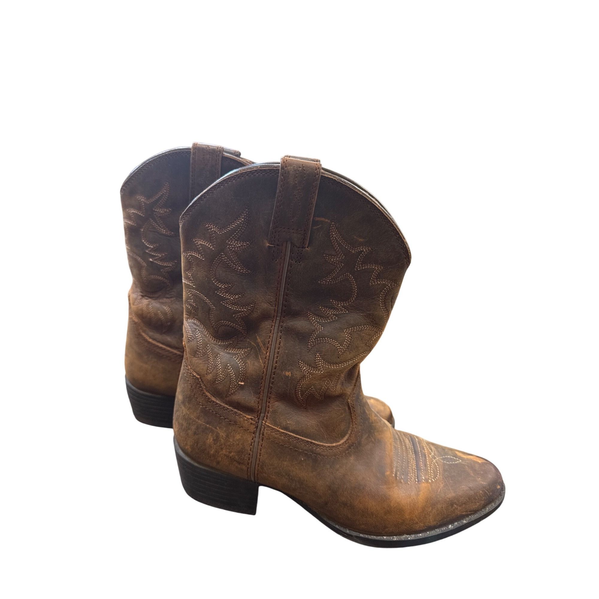 Ariat Ariat Womens Ankle Leather Western Boots Size 4 SKU 6851 Size US 4 / IT 34 - 3 Thumbnail
