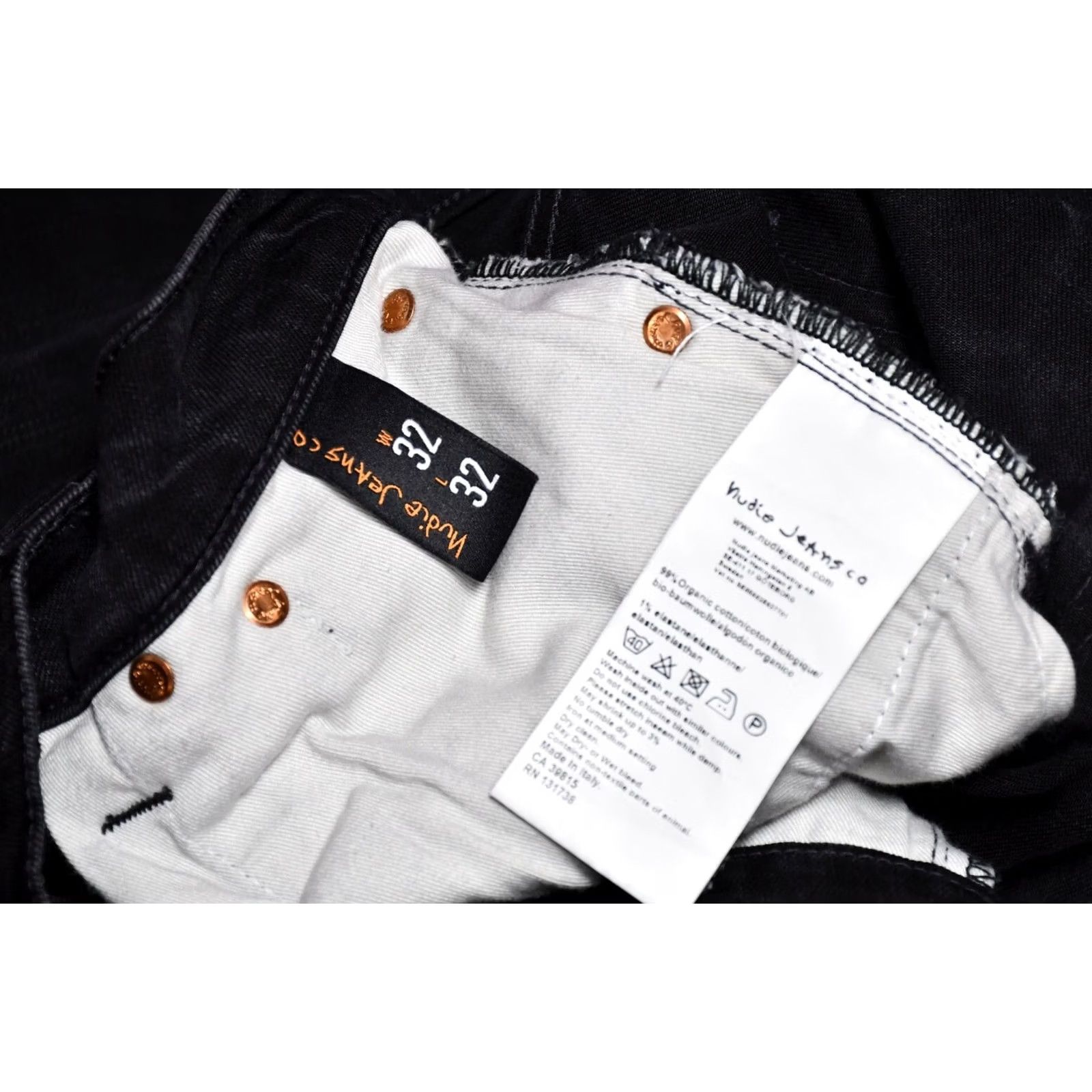 Nudie Jeans Nudie Jeans Lean Dean Dry Black Men's Jeans W32/L32 Skinny Classic 99%Cotton 1%Elastane Inseam 32 Black 2000s Vintage No N/A Size US 32 / EU 48 - 5 Thumbnail