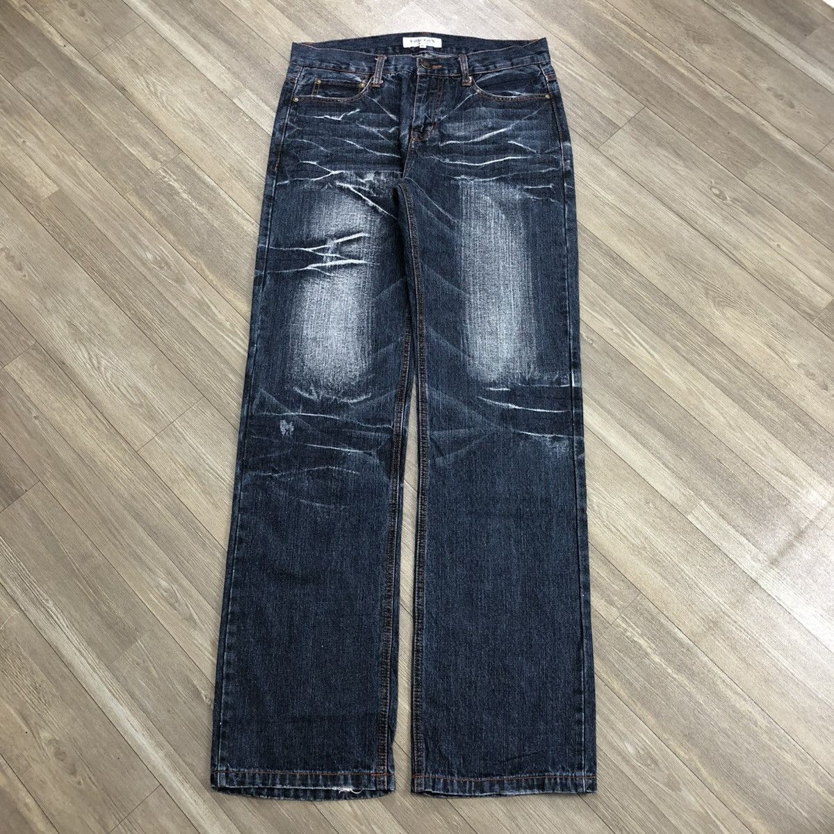 2000s Y2K Lowbox Japenese Brand Faded Punk Lgb Style Jeans