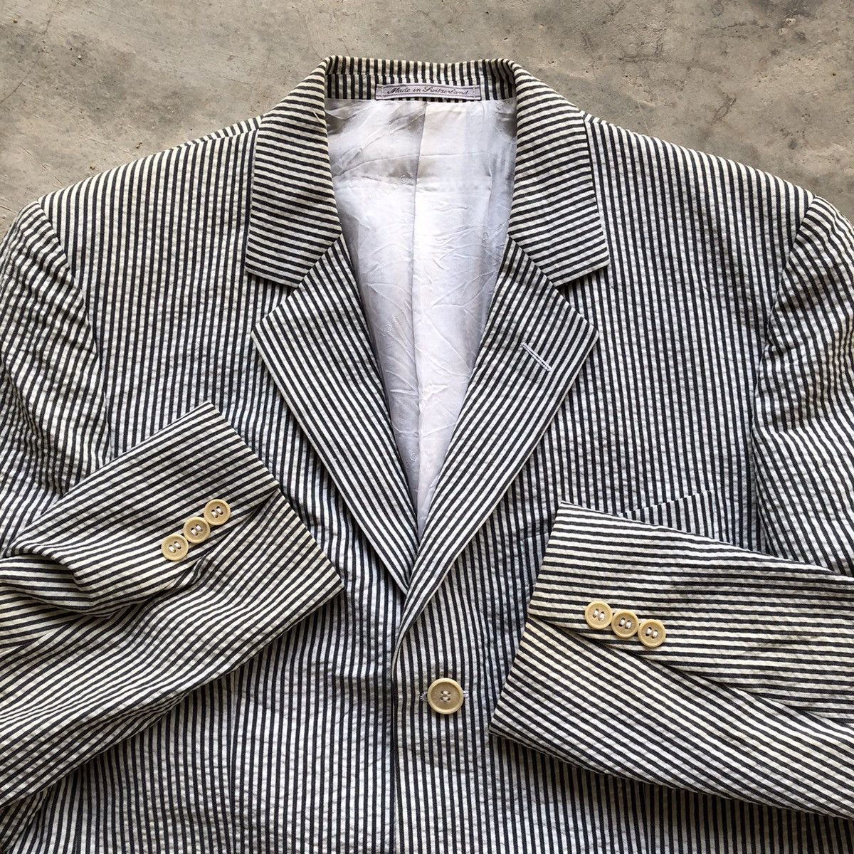 Gucci GUCCI Black White Stripe Blazer Coat Size 40R - 5 Thumbnail