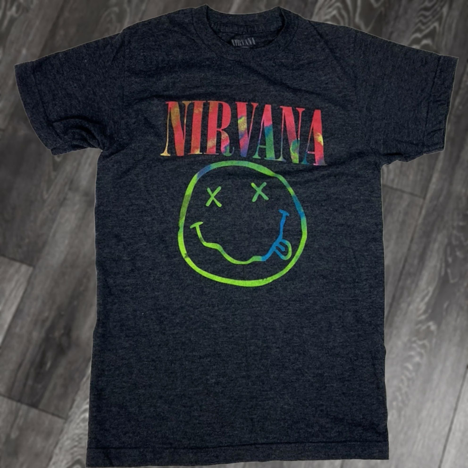 Etro Nirvana T-Shirt Women Small Black Heather Retro Music Crew Neck Short Sleeve Pullover Cotton Size S / US 4 / IT 40 - 1 Thumbnail