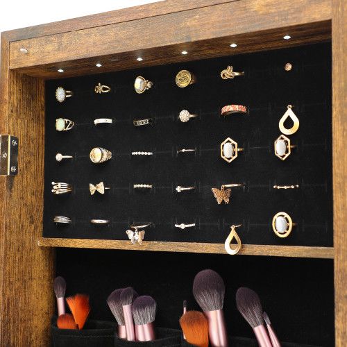Designer × Homemade Fashion Simple Jewelry Storage Mirror Cabinet With LED Light Size US L / EU 52-54 / 3 - 2 Thumbnail