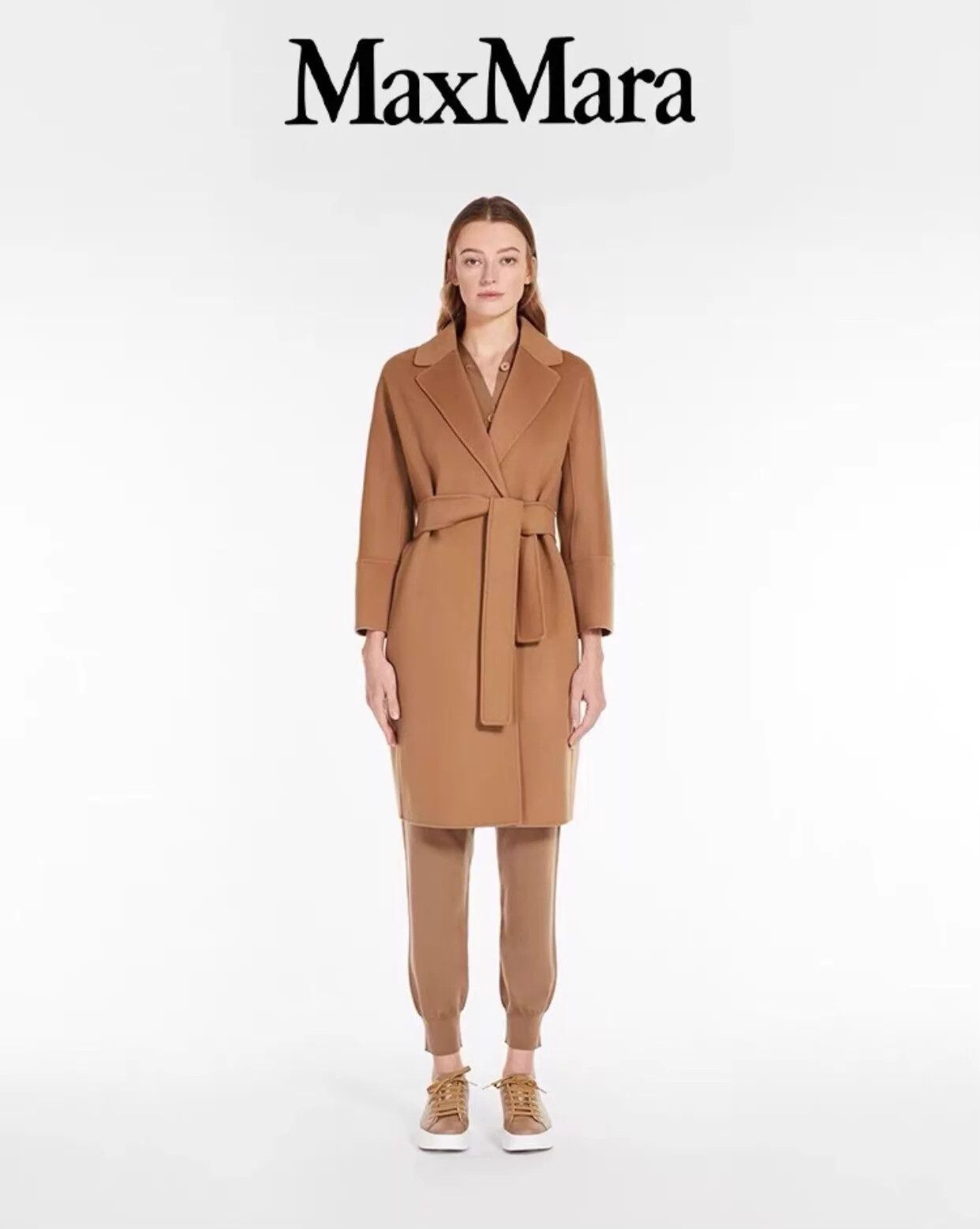 Max Mara MaxMara Women's Brown Cashmere Overcoat 38 New Size S / US 4 / IT 40 - 2 Thumbnail