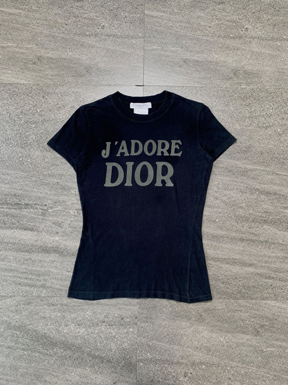 Christian Dior タンクトップ J'ADORE ロゴ ガリアーノ 黄 Christian