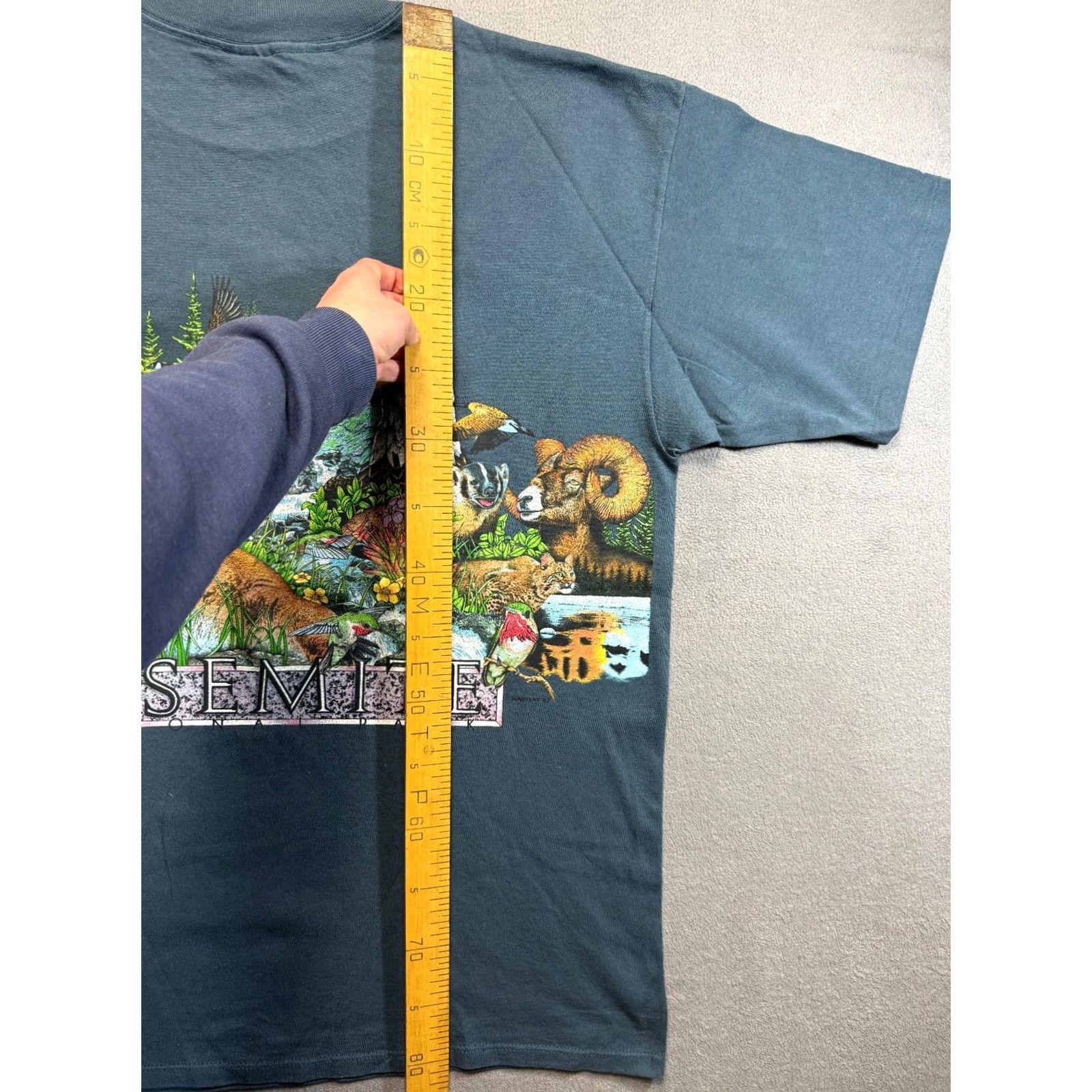 Habitat Habitat Vintage Yosemite Park AOP Mens T-Shirt 2XL Blue/Green Size US XXL / EU 58 / 5 - 3 Thumbnail