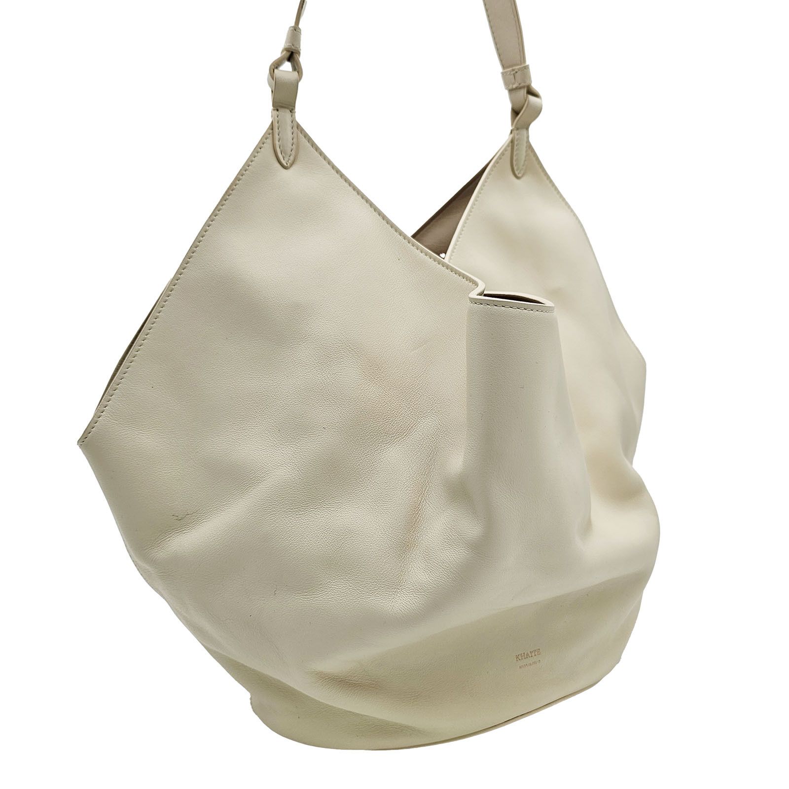 KHAITE KHAITE Lotus Large Tote Ivory Smooth Calfskin Leather Size ONE SIZE - 6 Thumbnail