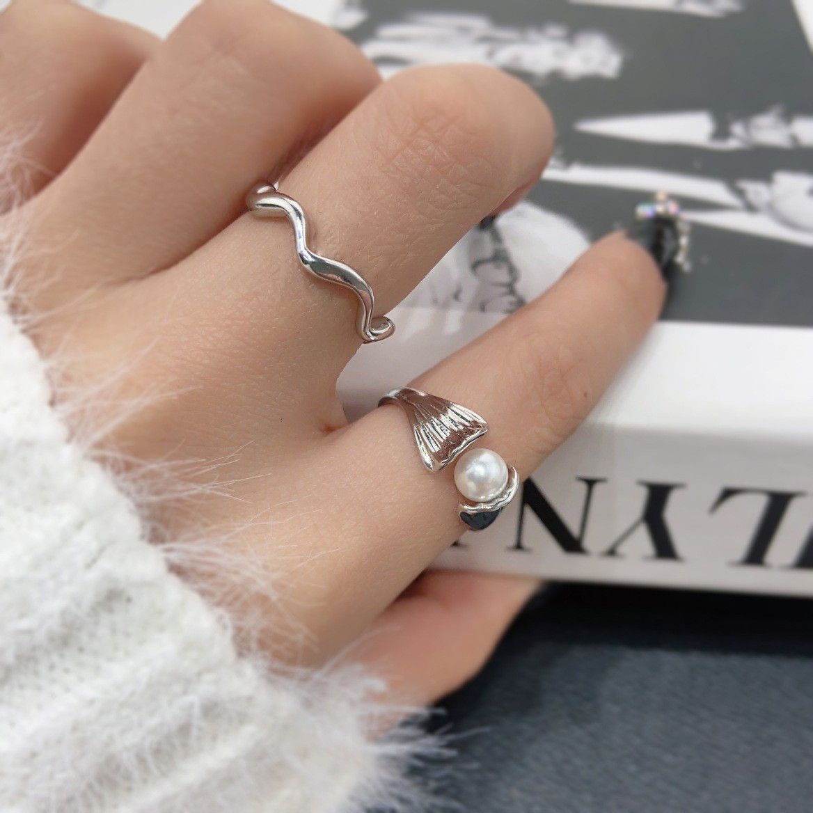 Jewelry New Trend Jewelry Rings Open Size Chrome Ring (Size 7-13) Size ONE SIZE - 1 Thumbnail