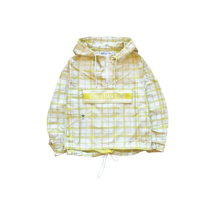 Dior Plaid Half-Zip Pullover Jacket for Women 0079