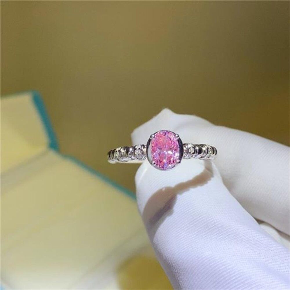 Other 1 Carat Moissanite 925 Sterling Silver Ring Size ONE SIZE - 2 Thumbnail