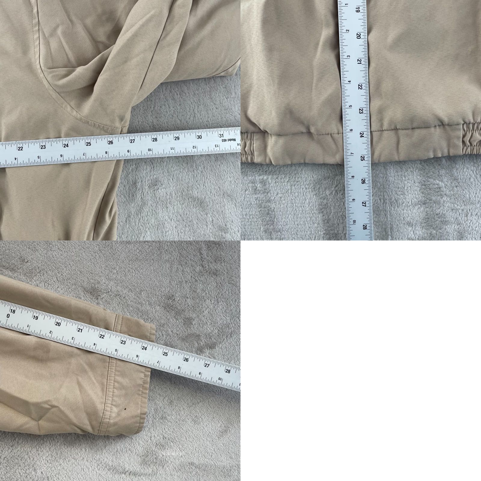 Polo Ralph Lauren Vintage Polo Ralph Lauren Bomber Jacket Men XL Beige Flannel Lined Zip Bi-Swing Chinstrap Embroidered Logo Zipper Mens Size US XL / EU 56 / 4 - 8 Thumbnail
