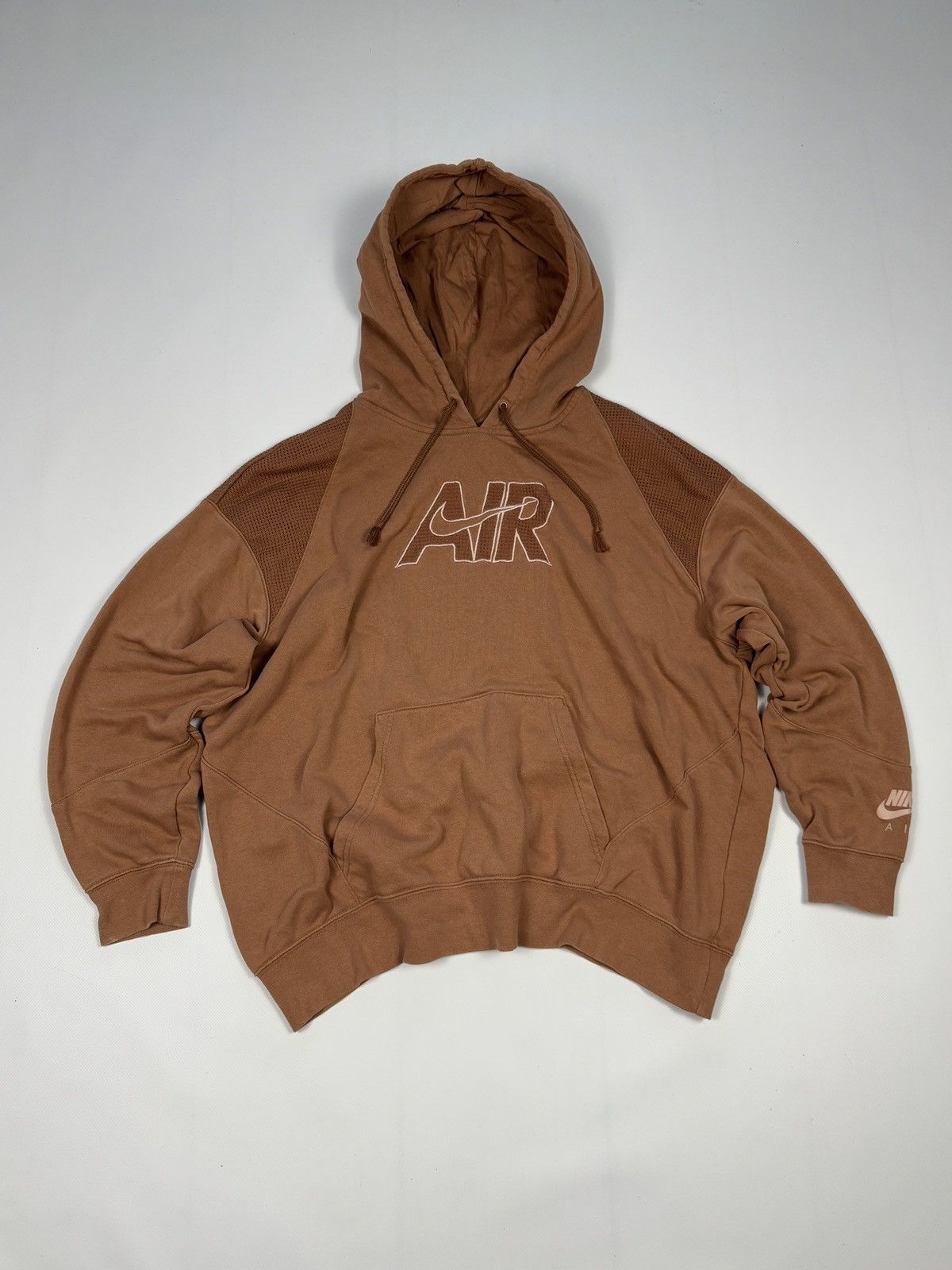 Nike Nike Brown Sweatshirt Big Swoosh Oversize Size US M / EU 48-50 / 2 - 2 Thumbnail