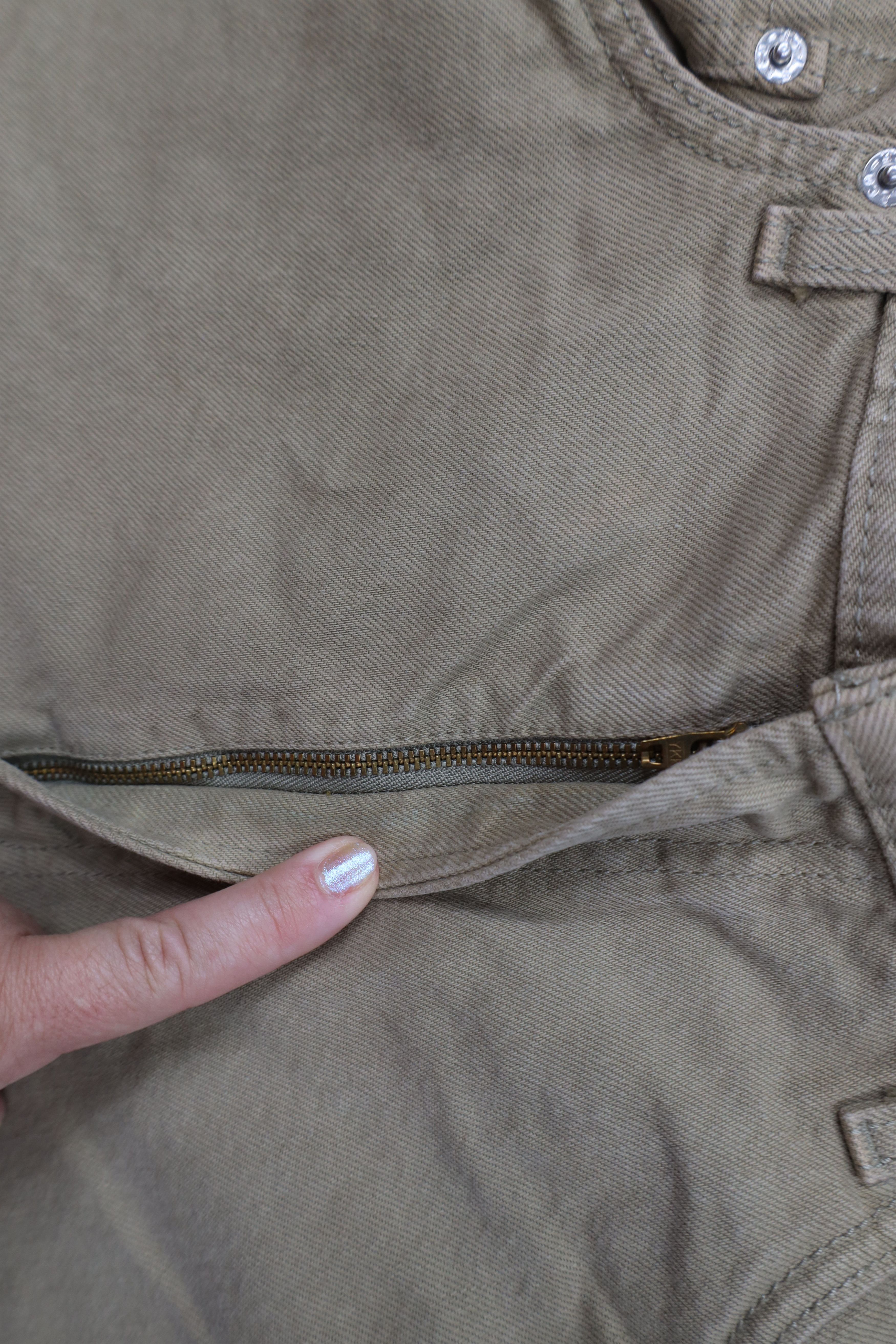 Levi's Vintage Y2K 2003 Levis 550 Fit Denim Jeans Beige Khaki Size US 36 / EU 52 - 6 Thumbnail
