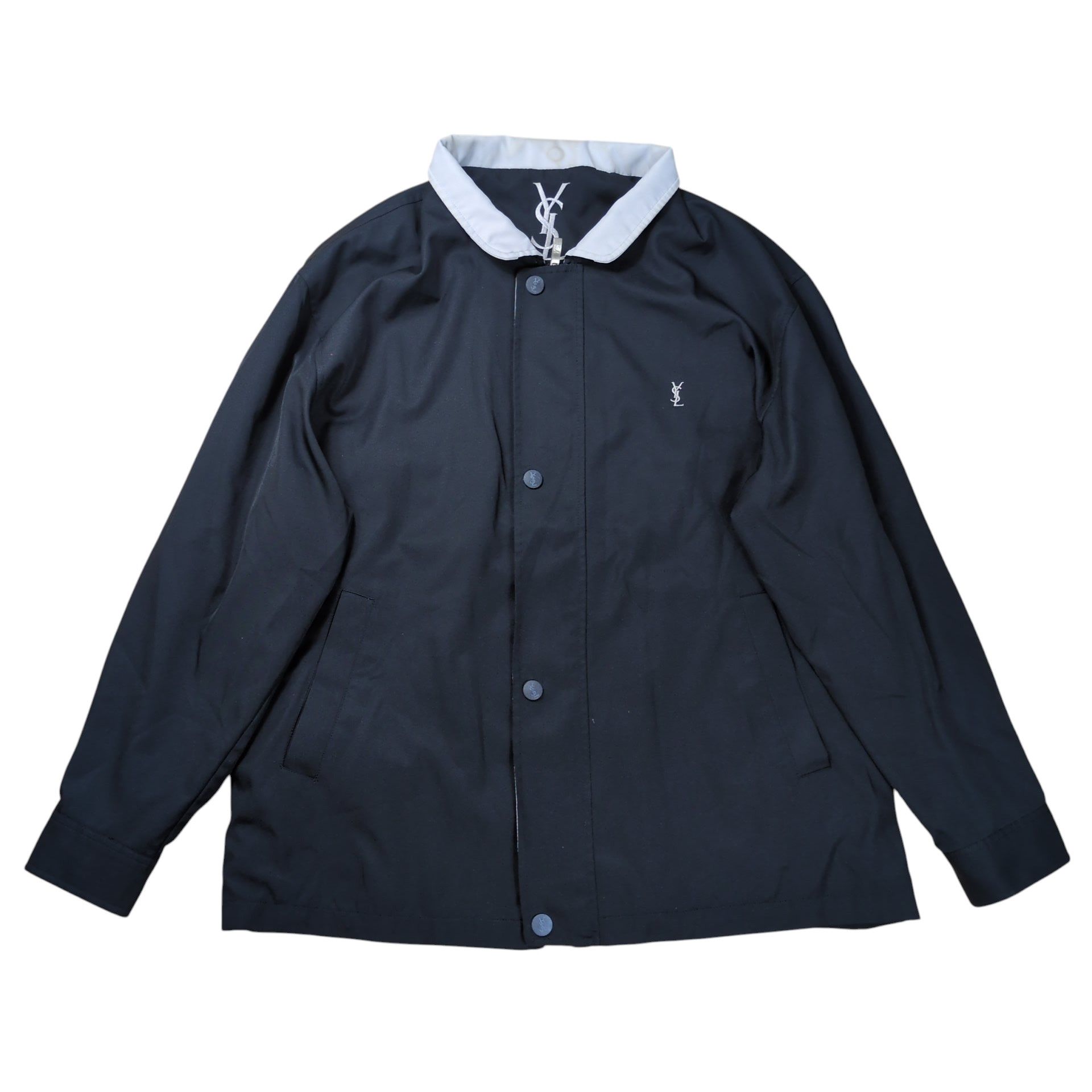 Vintage × Yves Saint Laurent YSL Black Harrington Yves Saint