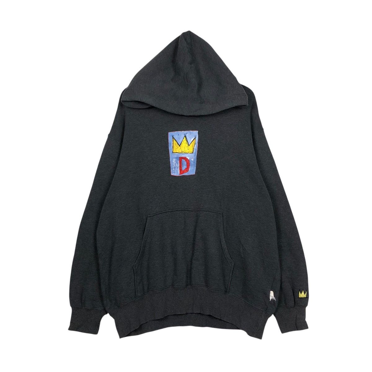 Japanese Brand 📌Vintage Hoodie Pull Over Jean Michel Basquiat Big Logo Size US XL / EU 56 / 4 - 2 Thumbnail