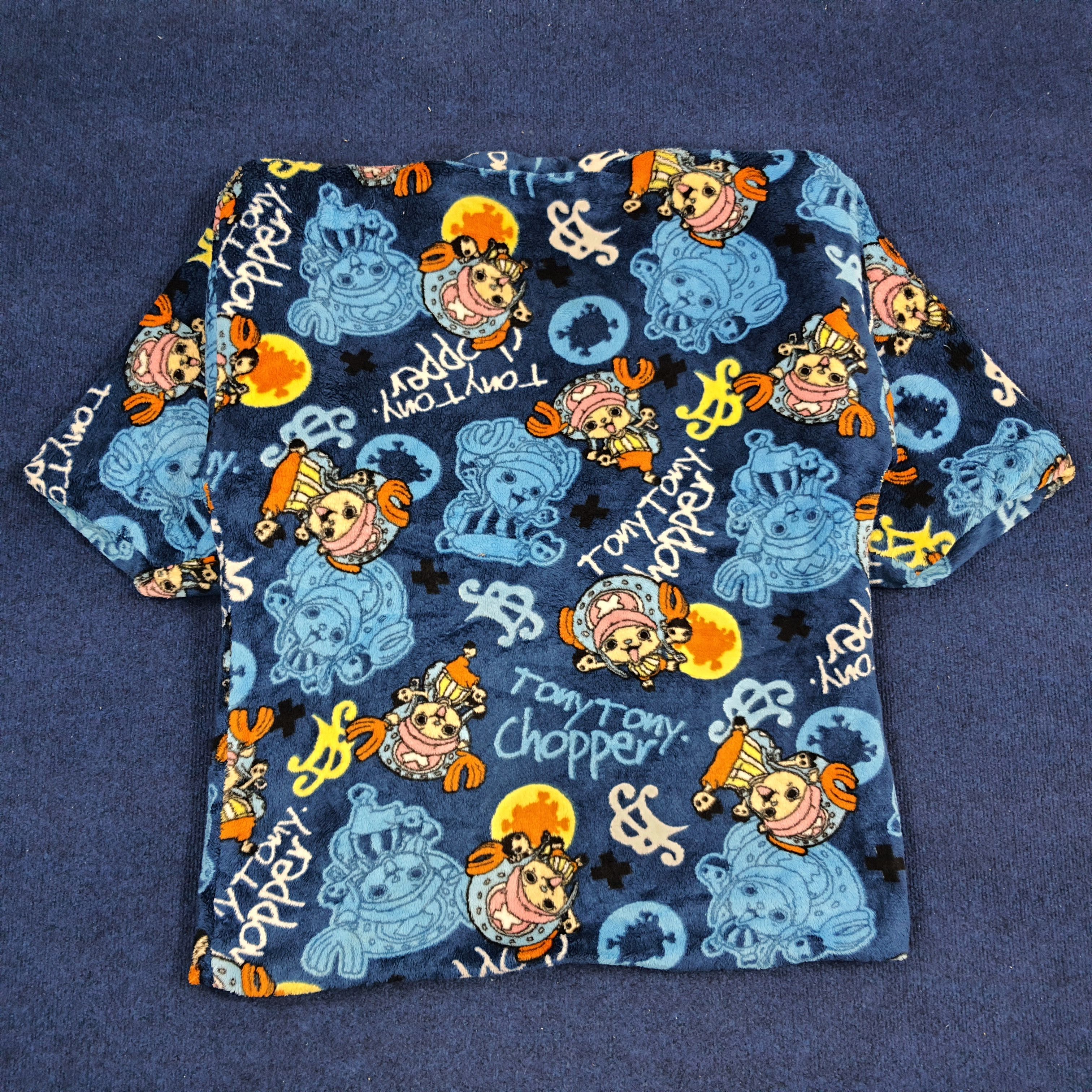 Japanese Brand × One Piece × Vintage Vintage One Piece Anime Series Japan Brand Fleece Kimono Size US L / EU 52-54 / 3 - 3 Thumbnail