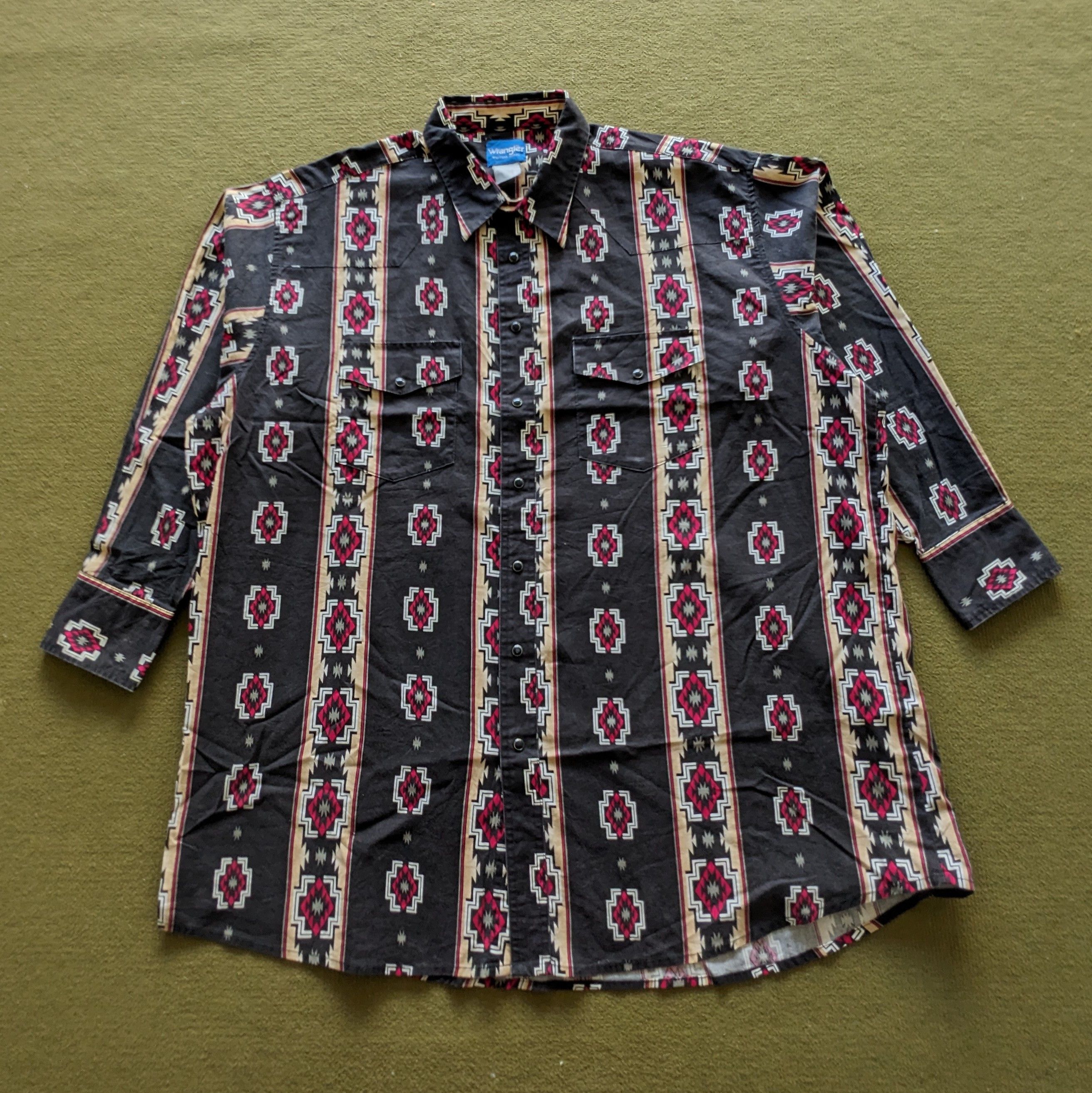 Wrangler Vintage WRANGLER Retro Style Button Up Shirts Size US XXL / EU 58 / 5 - 1 Thumbnail