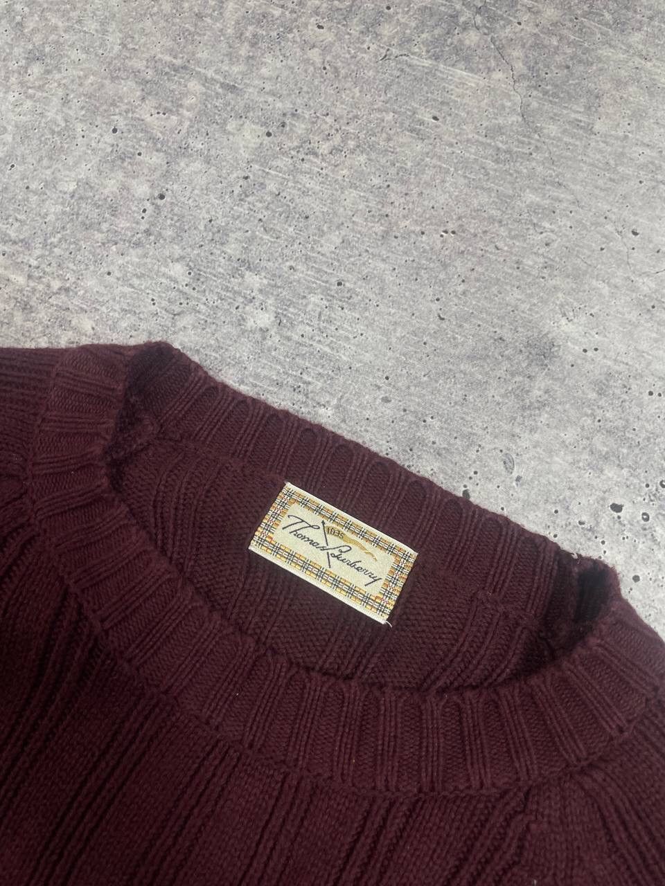 Burberry Vintage Thomas Burberry Cotton Knitted Sweater Y2K Size US XL / EU 56 / 4 - 5 Thumbnail