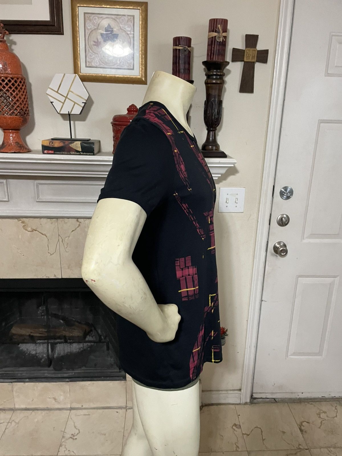 Alexander McQueen Plaid Patches Crewneck t shirt Size US M / EU 48-50 / 2 - 3 Thumbnail