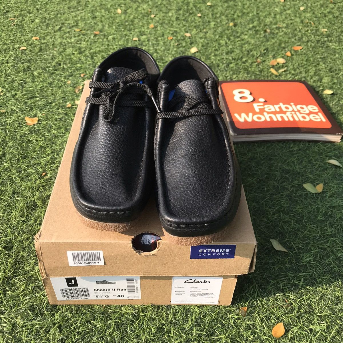Clarks × Leather Clarks Wallabee Wallabees Shacre II Run Black Leather Size US 6.5 / EU 39-40 - 20 Thumbnail