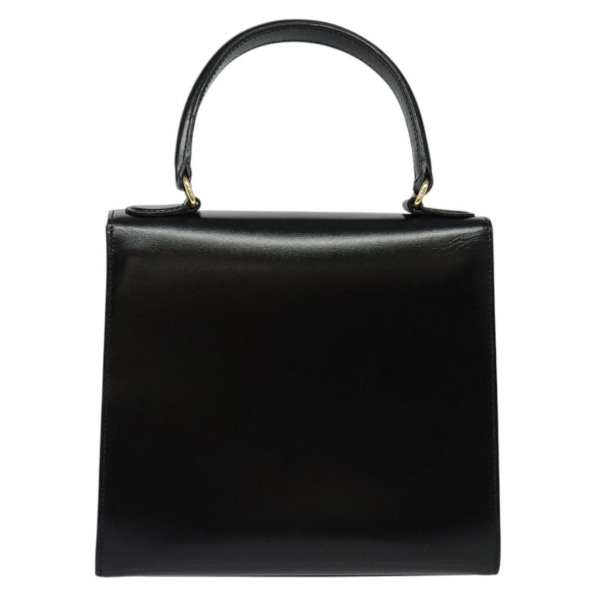 Celine CELINE Hand Bag Leather Black Gold Size ONE SIZE - 3 Thumbnail