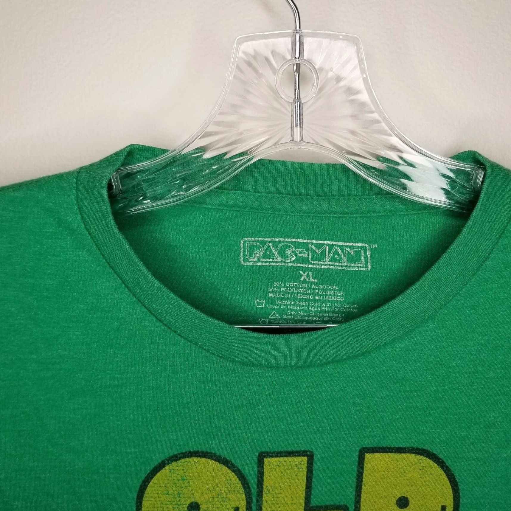 Vintage VINTAGE Pac-Man Mens Green Short Sleeve Graphic T-Shirt Size XL Size US XL / EU 56 / 4 - 4 Thumbnail