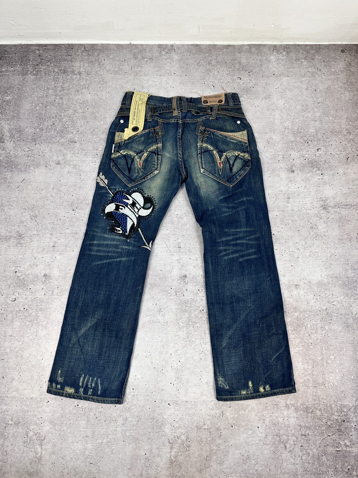 Other TOUGH Jeansmith Denim Pants Y2K Grunge Cyberpunk Techwear Size US 36 / EU 52 - 1 Thumbnail