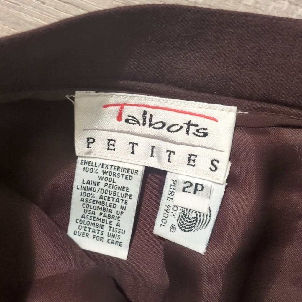 Talbots Talbots Petites Burgundy Wopl Skirt Size 2P Size 26" / US 2 / IT 38 - 3 Thumbnail