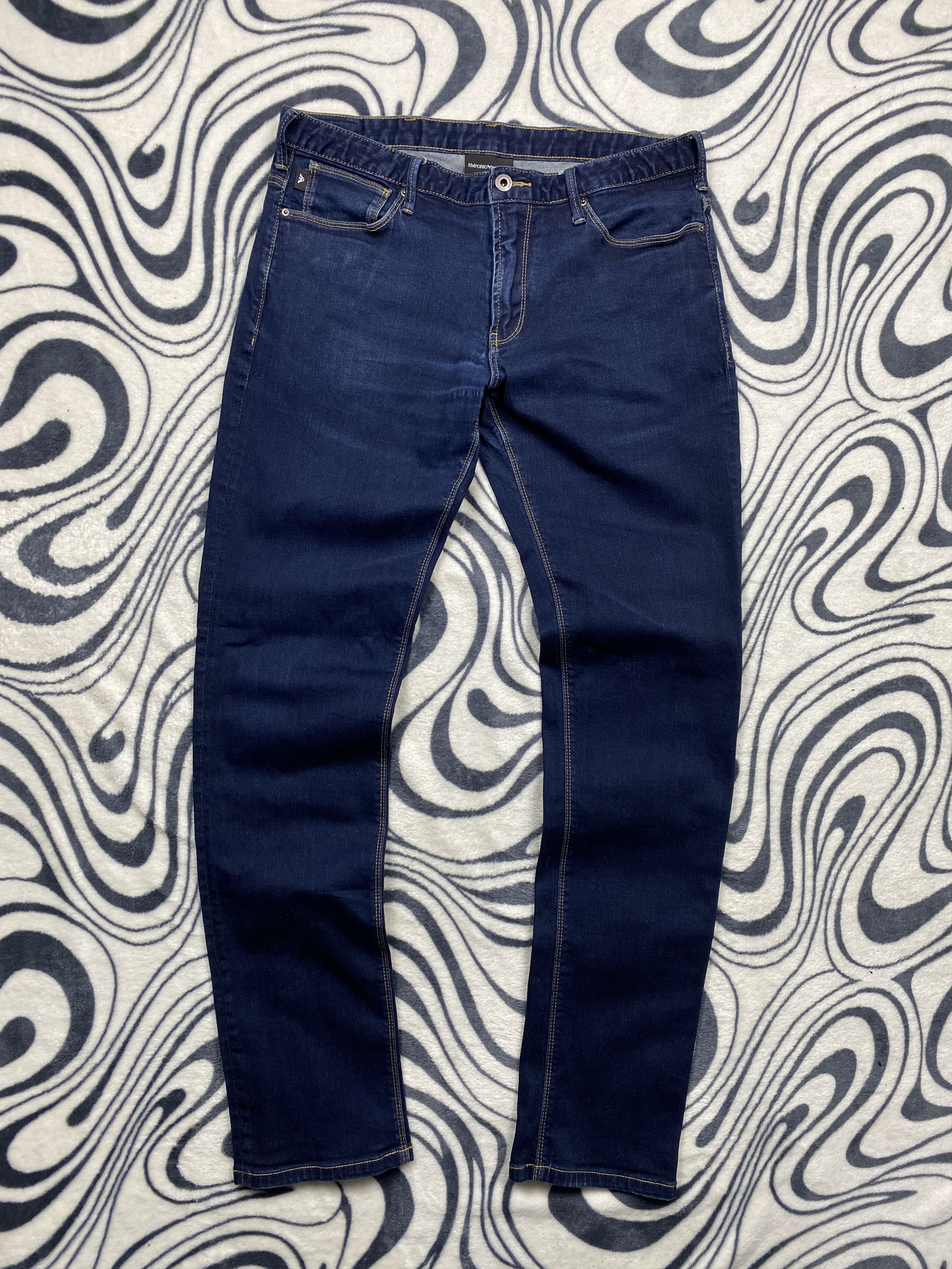 Armani Emporio Armani Mens Denim Pants Y2K Jeans Size US 34 / EU 50 - 2 Thumbnail