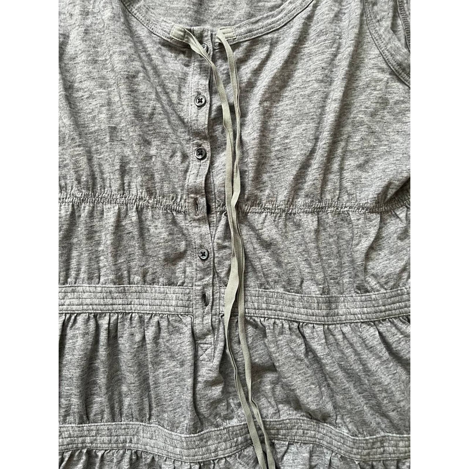 Theory Theory Gray Cozy women button top raffle tunic M A002039 Size 30" / US 8 / IT 44 - 5 Thumbnail
