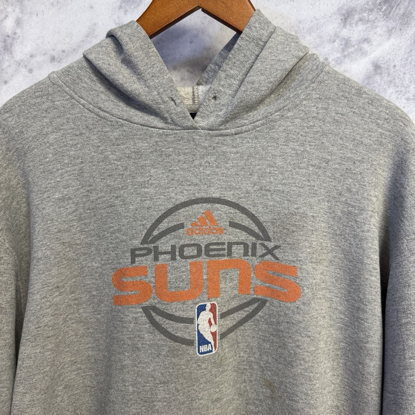 NBA Vintage Phoenix Suns Adidas Hoodie Sweatshirt Mens XL Gray Size US XL / EU 56 / 4 - 1 Thumbnail