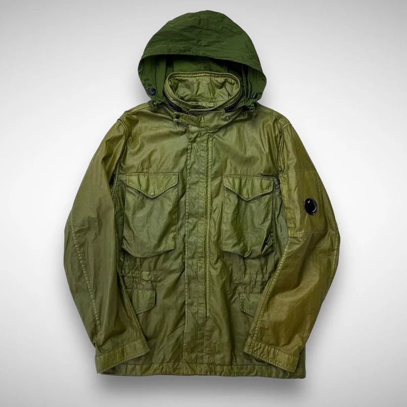 C.P. Company o1y1224 Logo Hooded Jacket in Military Green Size US S / EU 44-46 / 1 - 7 Thumbnail