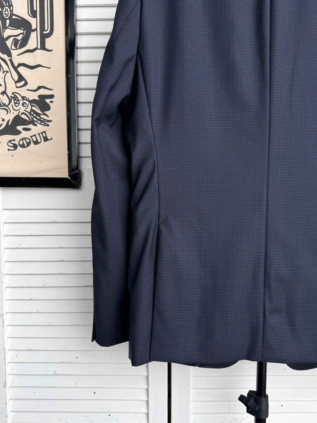 Hugo Boss Hugo Boss Loro Piana Full Canvas Wool Blazer Navy Size 42R - 13 Thumbnail