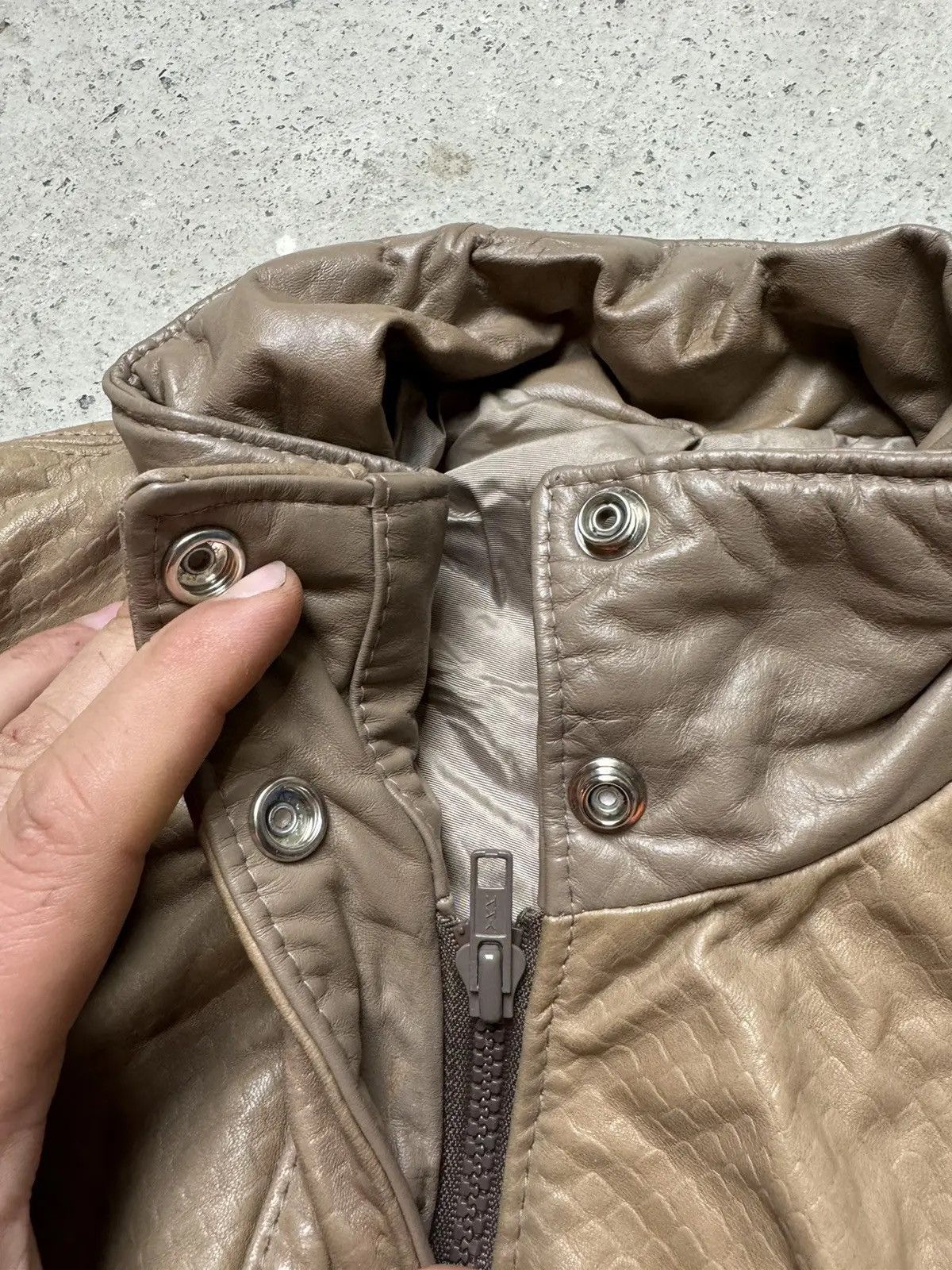 Vintage Vintage Y2K Leather Snake Skin Avantgarde Archive Jacket Size US M / EU 48-50 / 2 - 6 Thumbnail