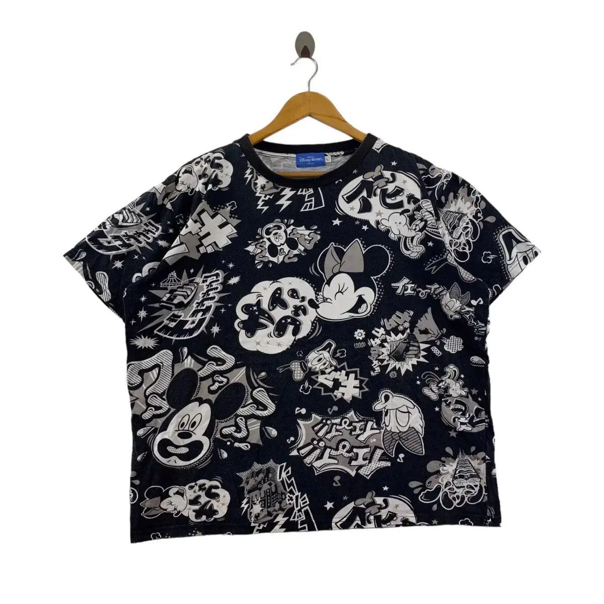 Designer DISNEY THE HAUNTED MANSION AOP Tee Shirt Mickey Mouse Size L / US 10 / IT 46 - 1 Thumbnail