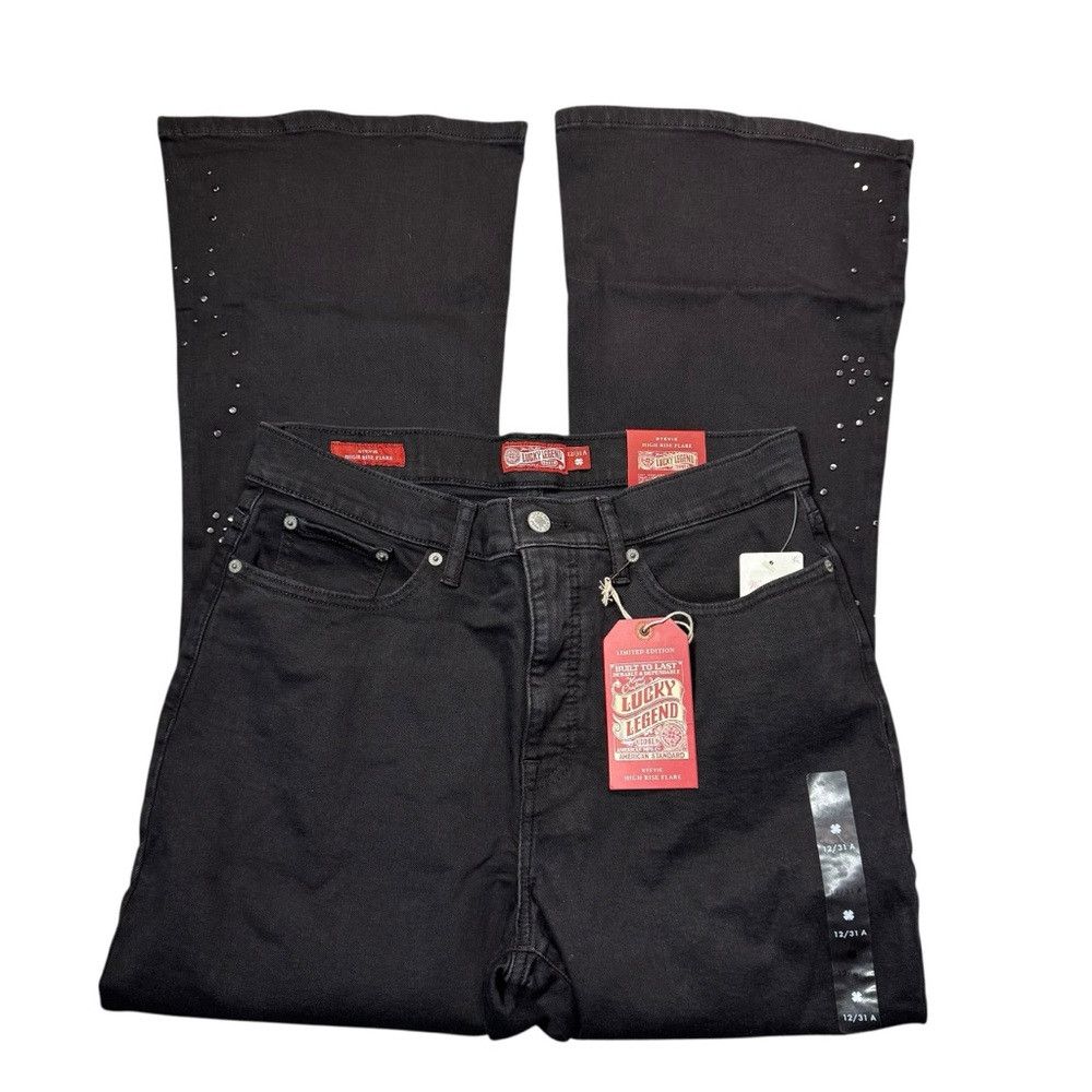 Lucky Brand NWT New $129 Luck Brand Legend Studded High Rise Stevie Fla Size 34" / US 12 / IT 48 - 5 Thumbnail