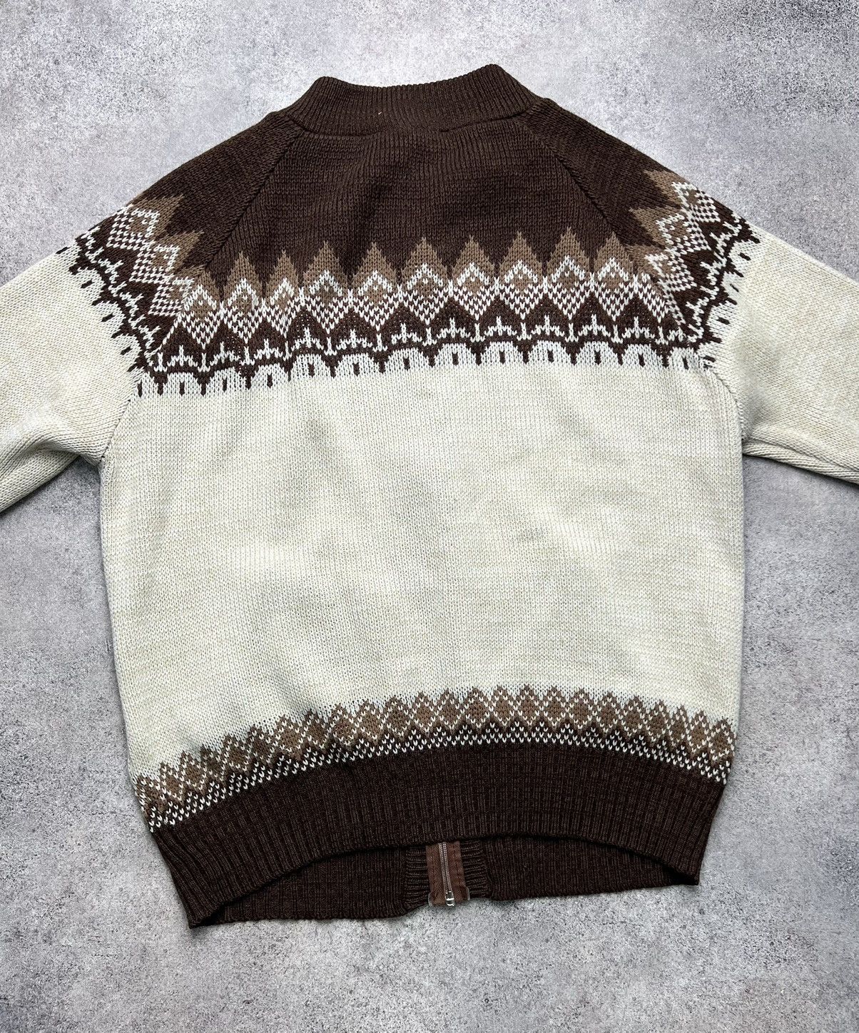 Vintage Vintage Navajo print knitted zip bomber Size US M / EU 48-50 / 2 - 8 Thumbnail
