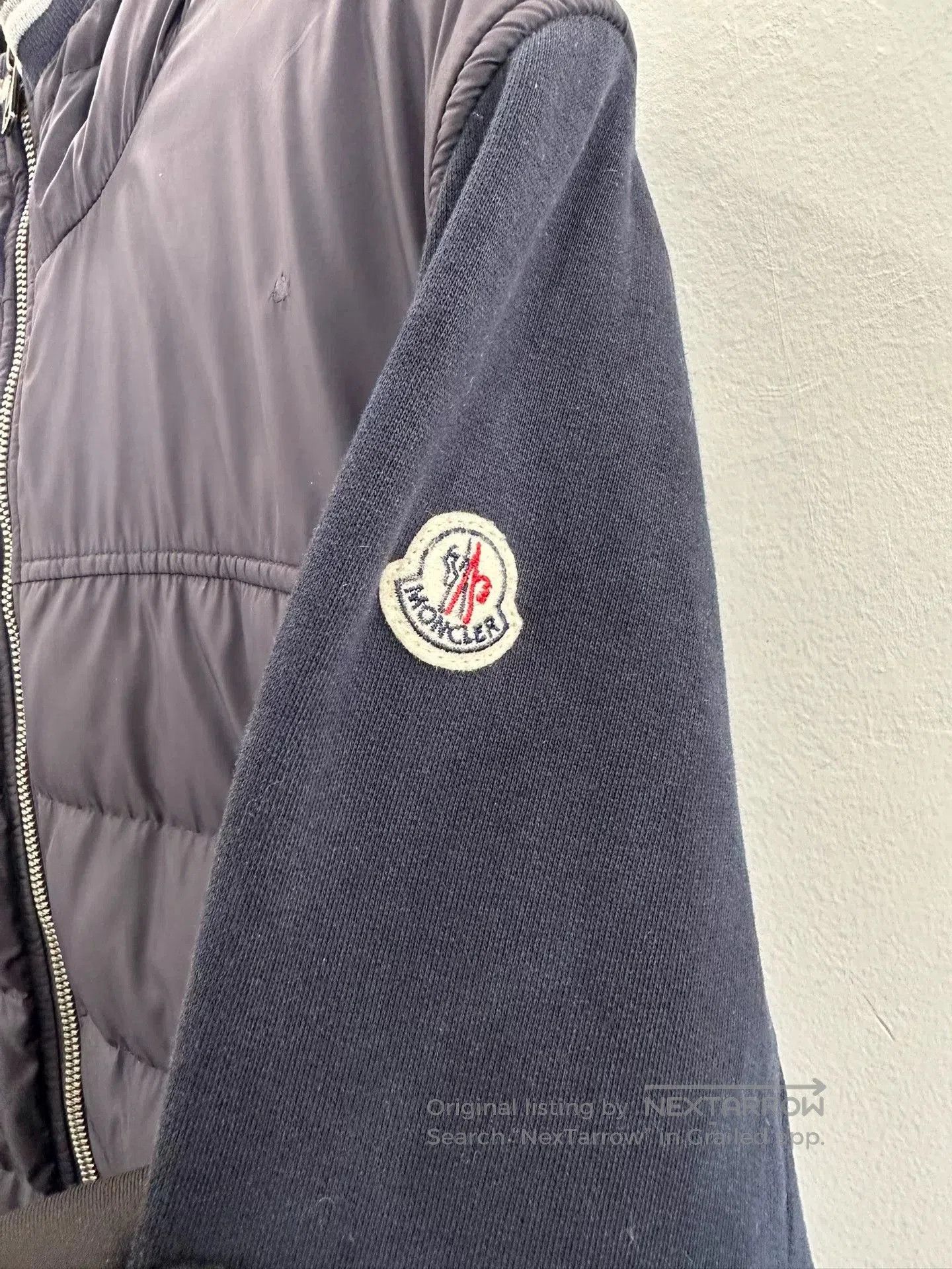 Moncler Moncler Men's Blue Down Knit Jacket. Size US M / EU 48-50 / 2 - 5 Thumbnail
