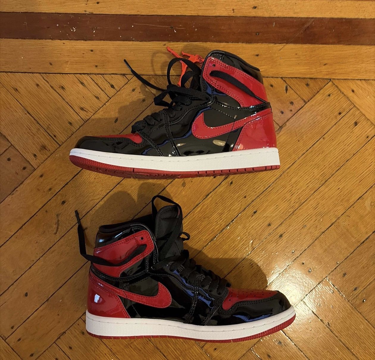 Nike NIKE Air Jordan 1 Retro High OG 'Patent Bred' Size US 7.5 / EU 40-41 - 2 Thumbnail
