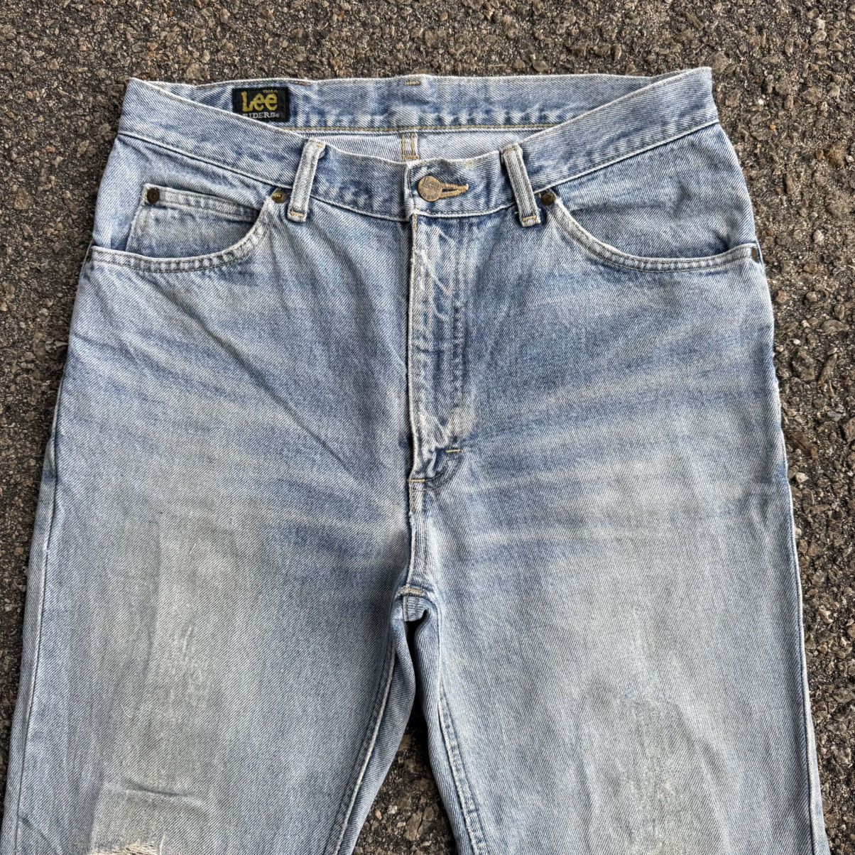Lee VINTAGE LEE RIDER STRAIGHT FADED RIPPEP JEAN PANTS Size US 32 / EU 48 - 3 Thumbnail