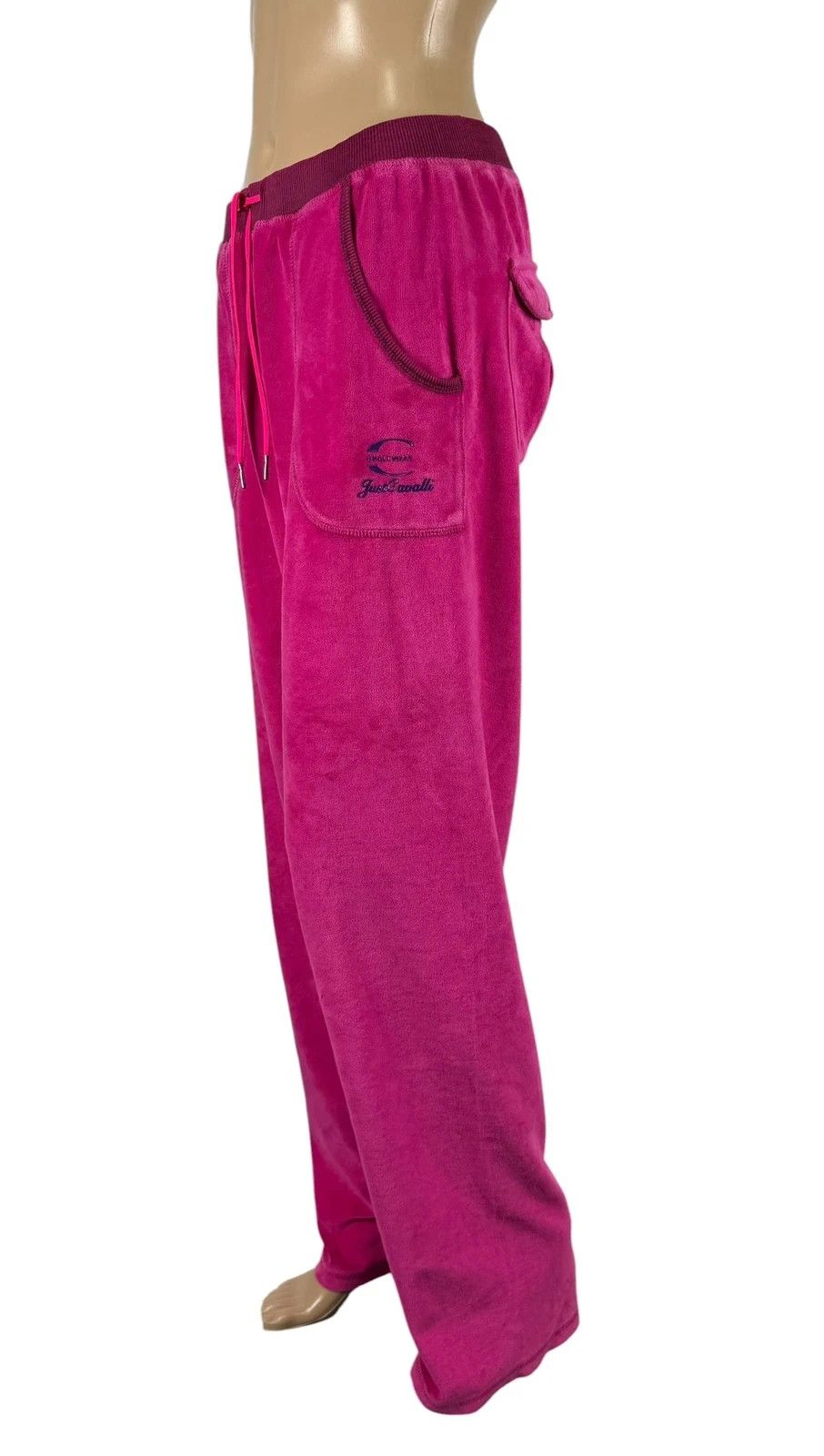 Just Cavalli Just Cavalli Pink Velour Pants size L Size 30" / US 8 / IT 44 - 1 Thumbnail