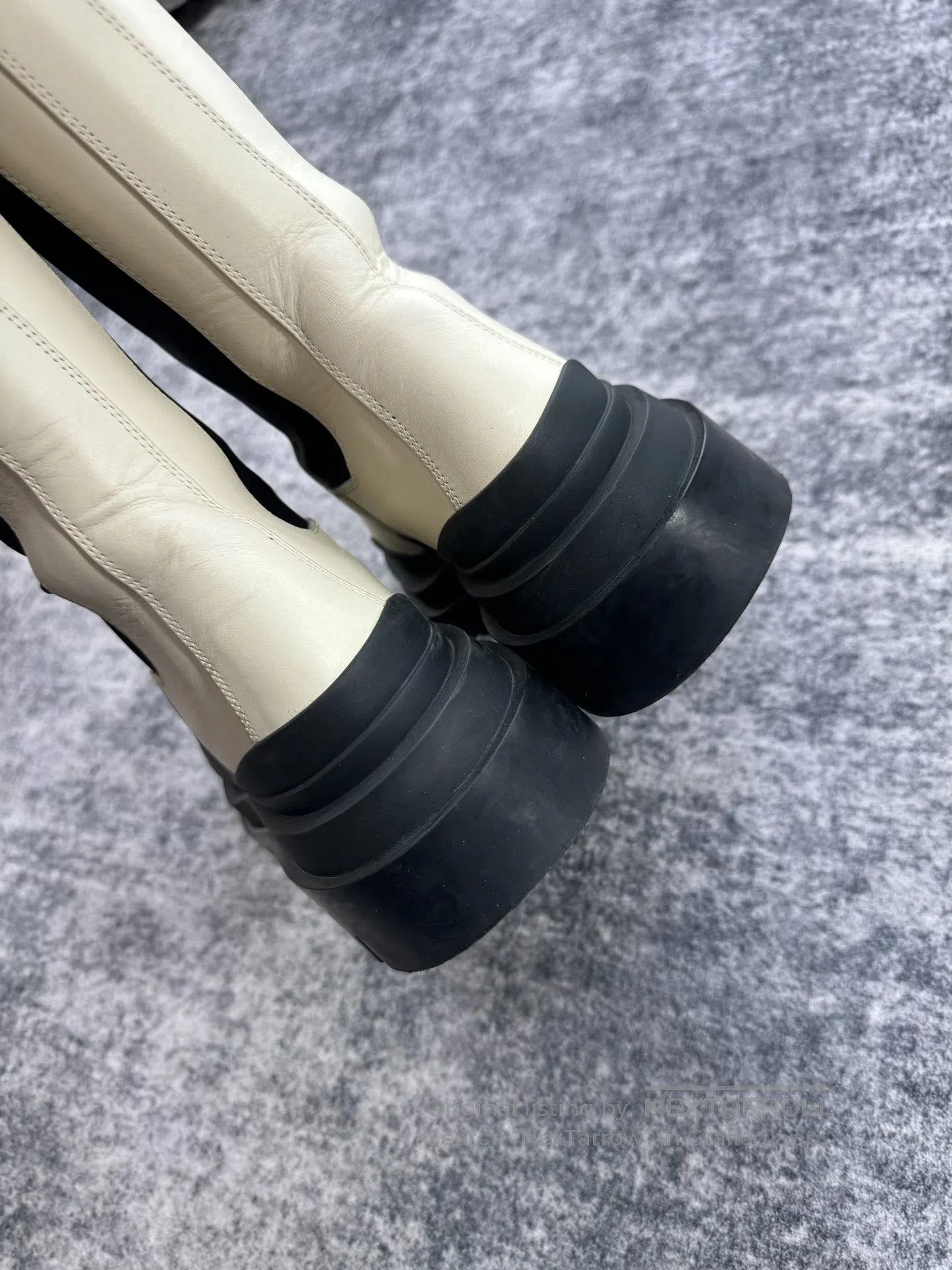 Bottega Veneta Bottega Veneta Cream White Knee-High Boots| Size US 6.5 / IT 36.5 - 6 Thumbnail