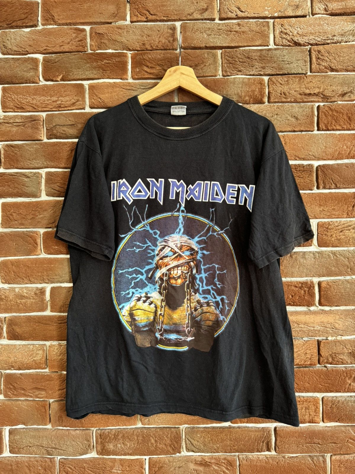 Band Tees Vintage 90s Iron Maiden Washed Heavy Metal Band Tee Tour Size US L / EU 52-54 / 3 - 1 Thumbnail