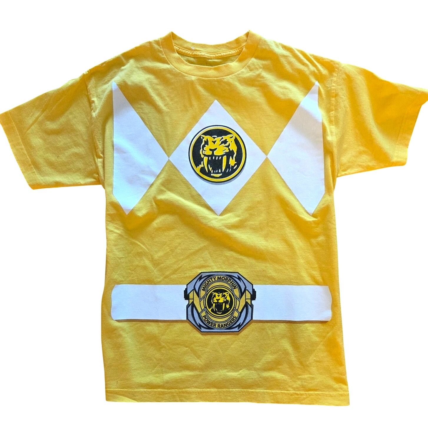 Disney Women's Yellow Power Ranger Graphic T-Shirt - Size Large Size L / US 10 / IT 46 - 2 Thumbnail