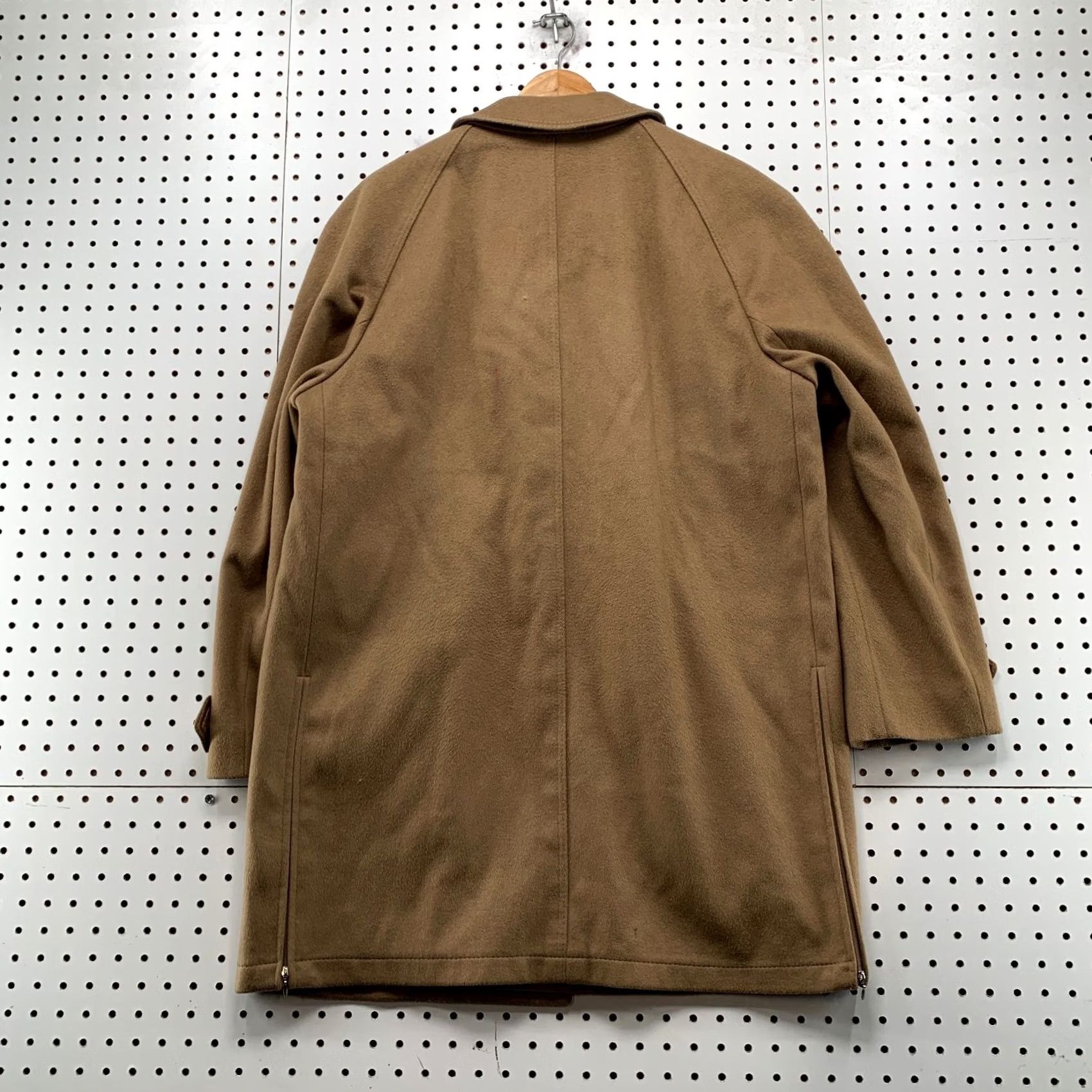 Vintage VINTAGE Steinbock Wool Overcoat Mens 36 Brown Plaid Liner Wool Lining Coat Long Buttoned Casual Business Mens Size US XXS / EU 40 - 2 Thumbnail