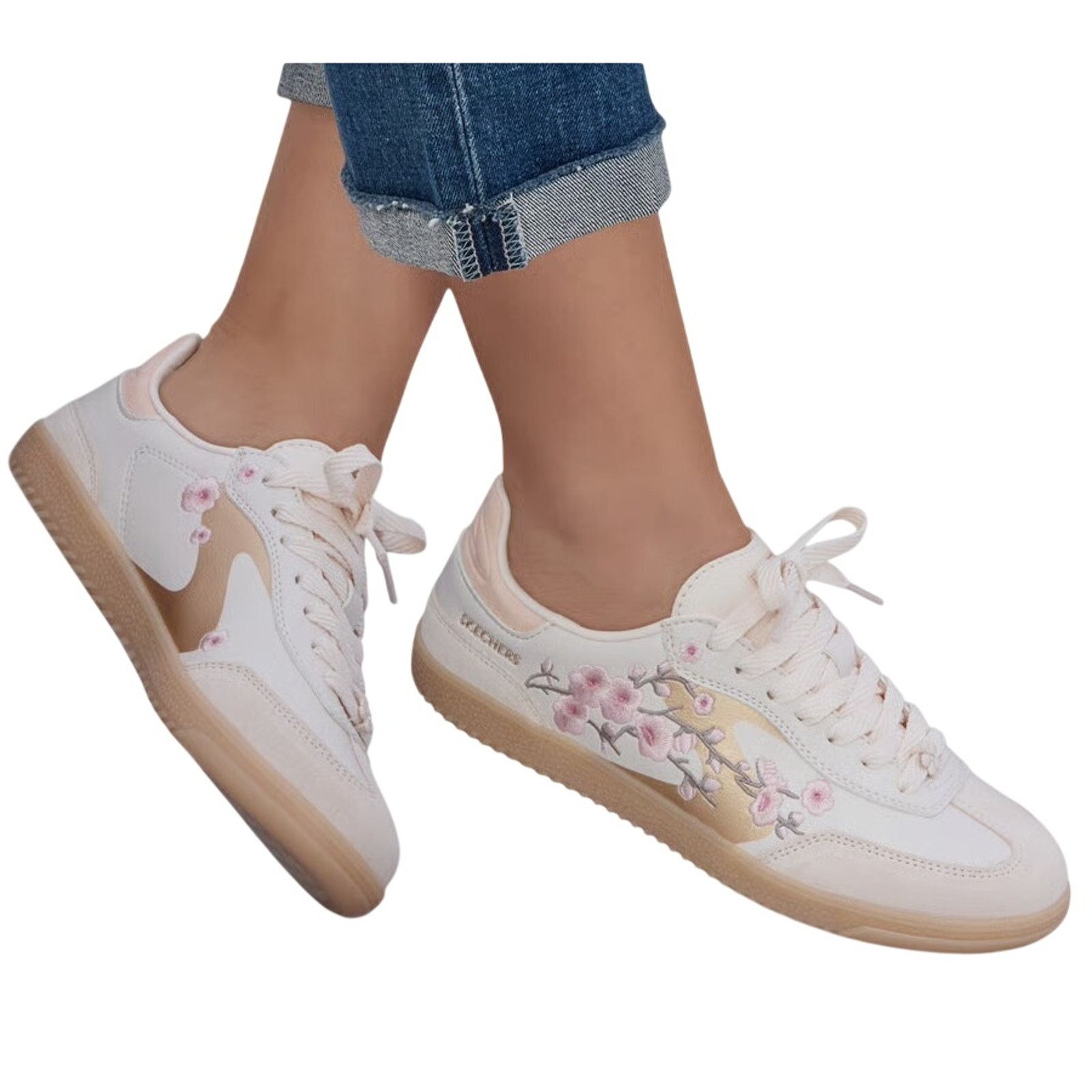 SKECHERS Skechers Hotshot Floral Pink Sneaker - Size 9W - New Size US 9 / IT 39 - 2 Thumbnail